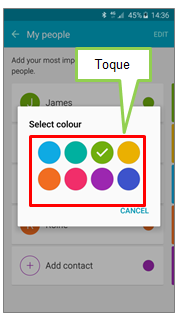¿Cómo utilizo la características de bordes de personas en la pantalla Edge?