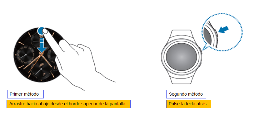 ¿Cómo volver a la pantalla anterior?