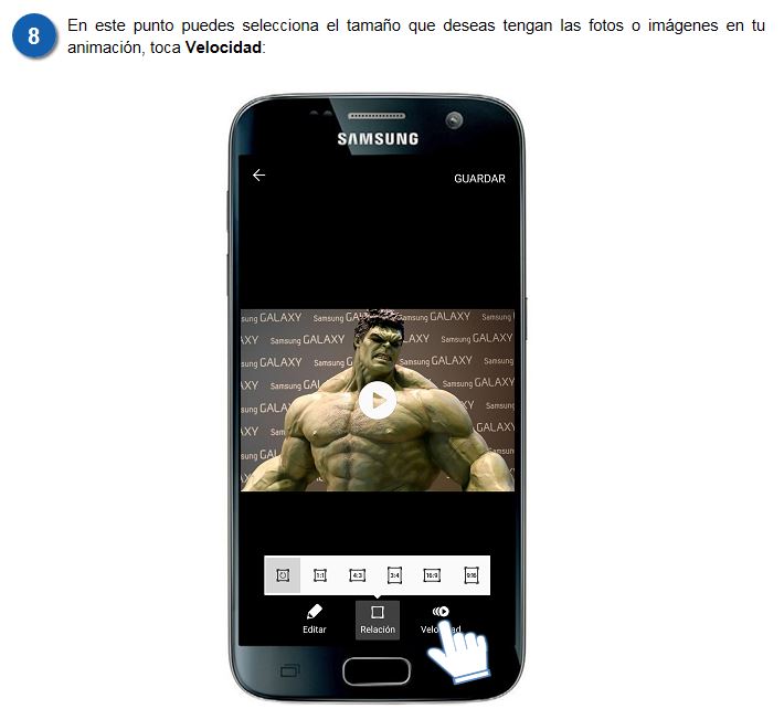 Galaxy S7-¿Cómo crear animaciones?