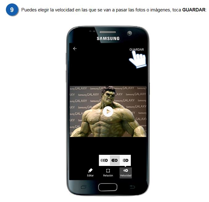 Galaxy S7-¿Cómo crear animaciones?