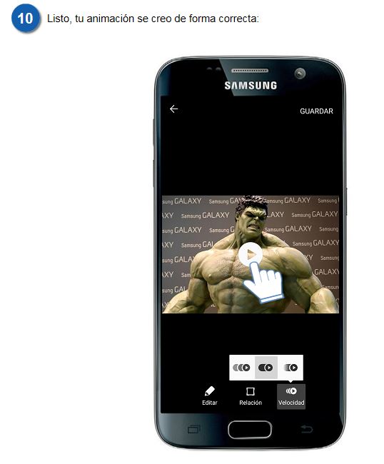 Galaxy S7-¿Cómo crear animaciones?