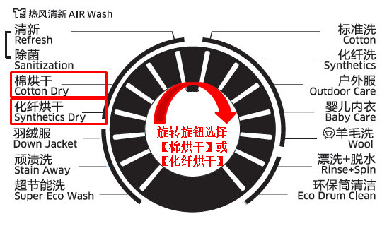 三星洗衣机WD80J7260GW单独烘干功能如何使用?