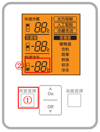 三星冰箱BCD-230MKG*冷冻室温度调节方法?