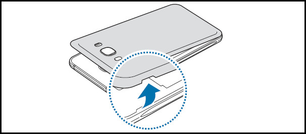 Samsung Galaxy J5(2016) SM-J5108(5.1.1)如何安装SIM /USIM卡?