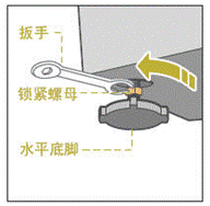如何调整洗衣机水平底脚?