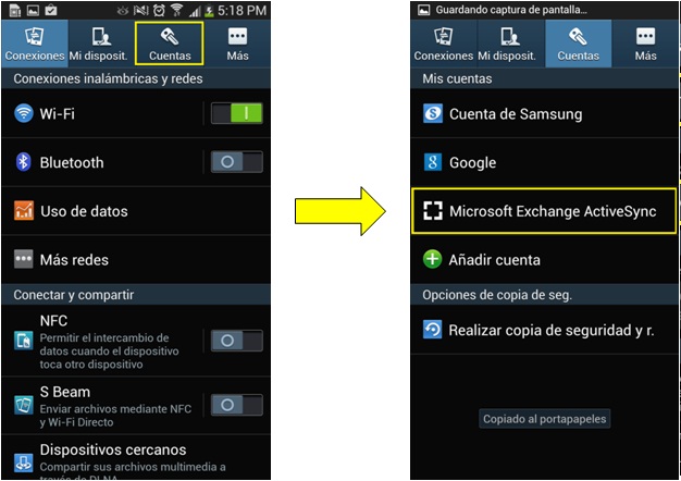 Configuración para que los SMS del teléfono lleguen a la bandeja del correo electrónico
