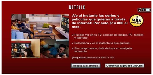 Cuando ingreso a la aplicación de Netflix me indica que no puedo conectarme