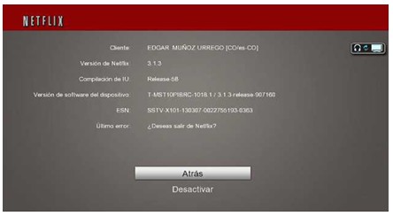 Cuando ingreso a la aplicación de Netflix me indica que no puedo conectarme
