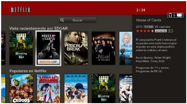 Cuando ingreso a la aplicación de Netflix me indica que no puedo conectarme