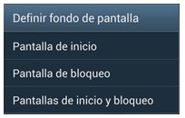 Samsung Galaxy: ¿Cómo cambiar el fondo de pantalla de bloqueo? (Android 4.x.)