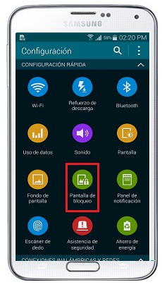 ¿Cómo activar el patrón de desbloqueo en mi Samsung Galaxy S5?
