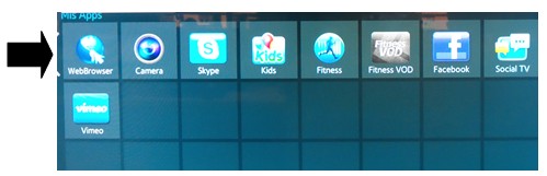 Configuración página inicial Web Browser