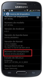 Smartphones Samsung Galaxy: ¿Cómo puedo ver las opciones del desarrollador?