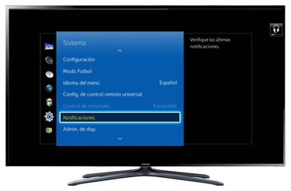 LED H6400: ¿Cómo verificar notificaciones?