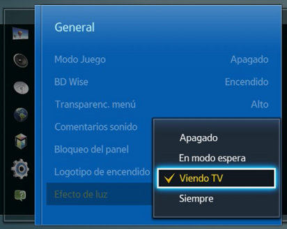 TV Samsung: ¿Cómo apagar la iluminación del logo de Samsung?