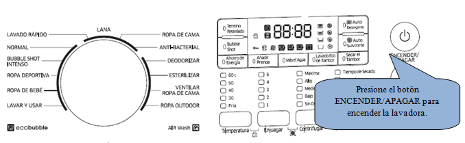 ¿Cómo calibrar mi lavadora Carga frontal?