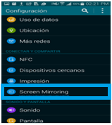 ¿Cómo conectar mi smartphone u otro dispositivo utilizando Screen Mirroring?