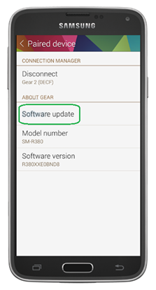 Samsug Gear2: ¿Cómo actualizar el software?