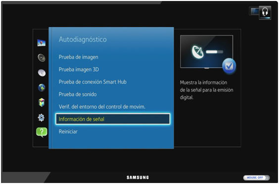 Samsung Smart TV: ¿Cómo ver información detallada de la señal de aire digital (TDA)?