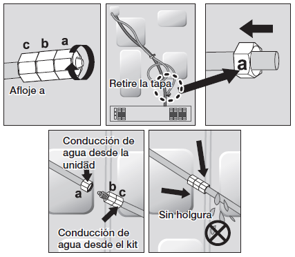 Nevecón RF31FMEDBSL - ¿Cómo realizo la instalación de la tubería del dispensador de agua?