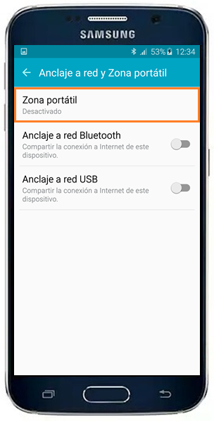 Galaxy S6/S6 Edge - ¿Cómo configurar la zona Wi-Fi portátil?