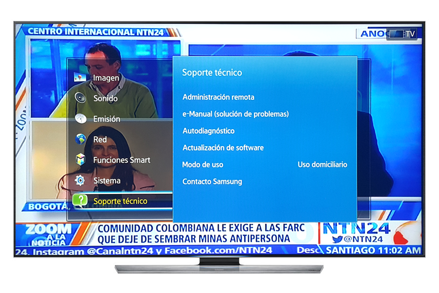 Samsung Smart TV: UN50FH5303: ¿Cómo restablecer los valores de fábrica en mi TV?