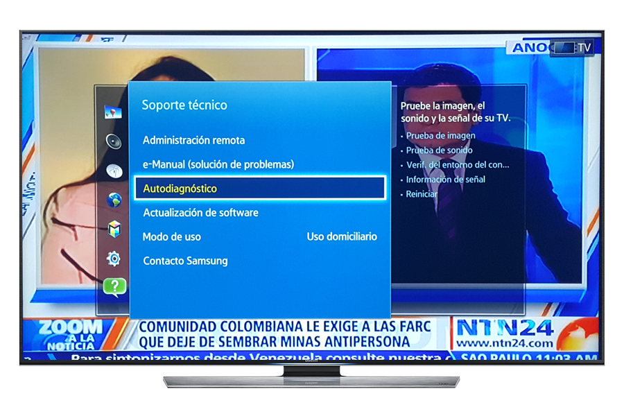Samsung Smart TV: UN50FH5303: ¿Cómo restablecer los valores de fábrica en mi TV?