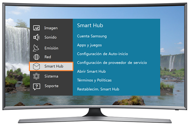 Curvo Smart TV J6500 Serie 6 - ¿Cómo registrar una cuenta Samsung existente?