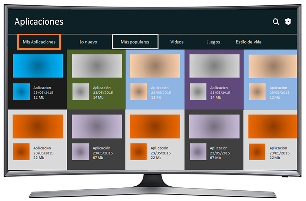 Curvo Smart TV J6500 Serie 6 - ¿Cómo bloquear/desbloquear aplicaciones?