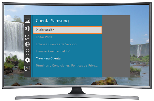 Curvo Smart TV J6500 Serie 6 - ¿Cómo registrar una cuenta Samsung existente?
