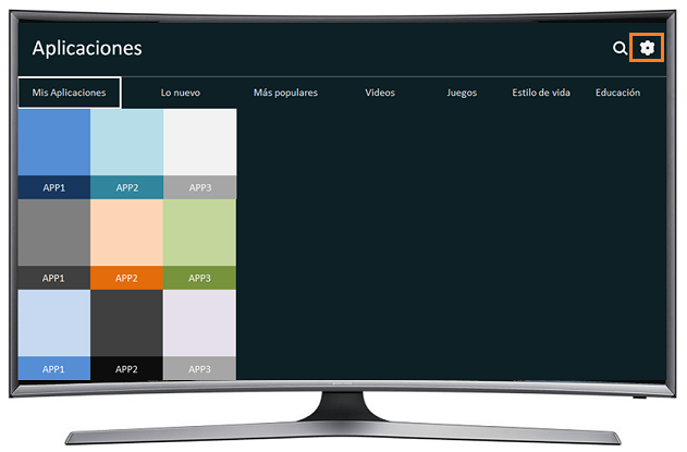 Curvo Smart TV J6500 Serie 6 - ¿Cómo bloquear/desbloquear aplicaciones?