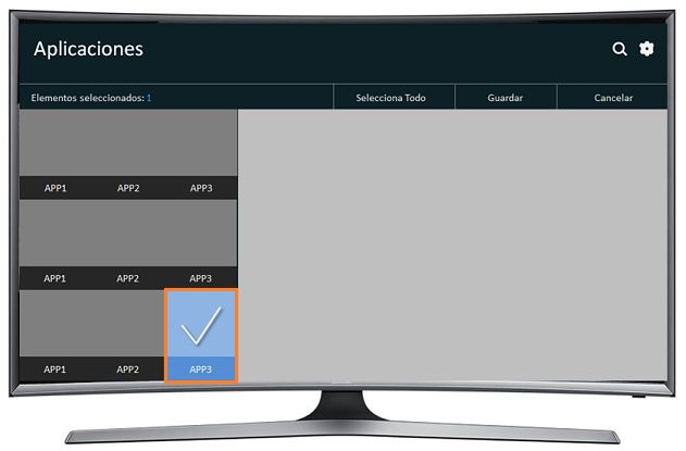 Curvo Smart TV J6500 Serie 6 - ¿Cómo bloquear/desbloquear aplicaciones?