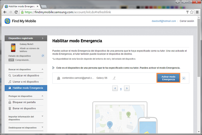 Galaxy - ¿Cómo vincular un tutor para casos de emergencias o desastres?