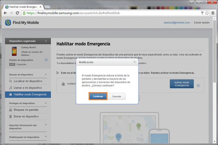 Galaxy - ¿Cómo vincular un tutor para casos de emergencias o desastres?