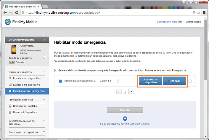 Galaxy - ¿Cómo vincular un tutor para casos de emergencias o desastres?