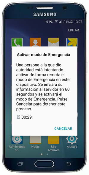 Galaxy - ¿Cómo vincular un tutor para casos de emergencias o desastres?