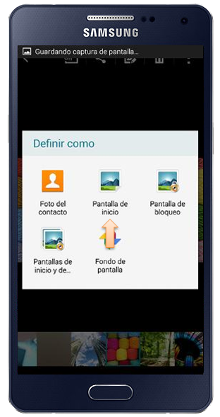 Galaxy A5 - ¿Cómo cambiar el fondo de pantalla desde la galería?