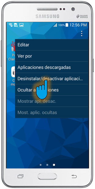 Samsung Galaxy Grand Prime: ¿Cómo desactivar/reactivar aplicaciones?