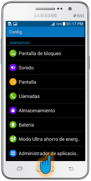 Samsung Galaxy Grand Prime: ¿Cómo desactivar/reactivar aplicaciones?
