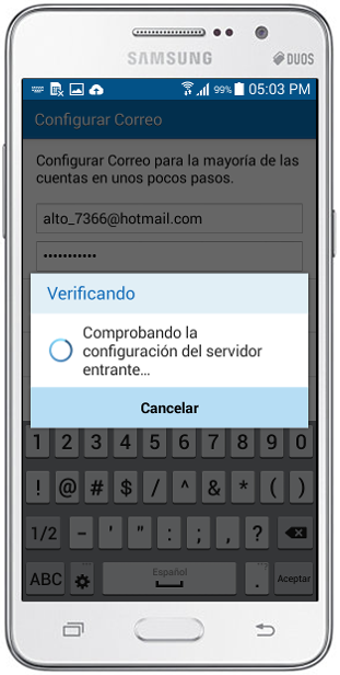 Samsung Galaxy Grand Prime: ¿Cómo registrar una cuenta de correo electrónico?
