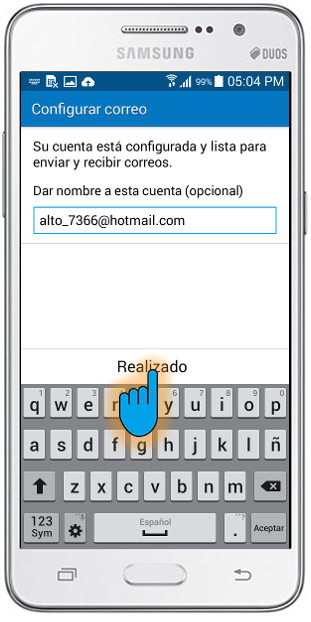 Samsung Galaxy Grand Prime: ¿Cómo registrar una cuenta de correo electrónico?
