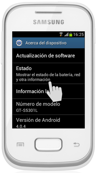 Galaxy Pocket - ¿Cómo verificar el IMEI en mi celular?