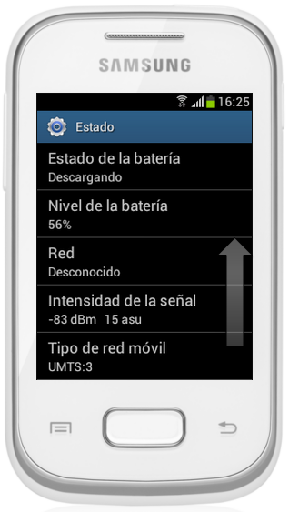 Galaxy Pocket - ¿Cómo verificar el IMEI en mi celular?