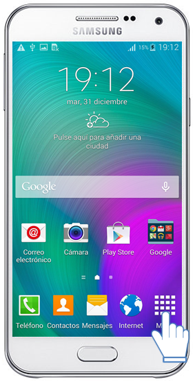 Galaxy E5 - ¿Cómo activar el Modo Estándar?