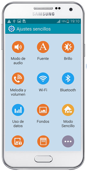 Galaxy E5 - ¿Cómo activar el Modo Estándar?