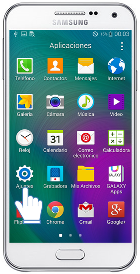 Galaxy E5 - ¿Cómo conectarse a una red Wi-Fi?