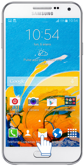 Galaxy E5 - ¿Cómo activar el Texto predictivo?