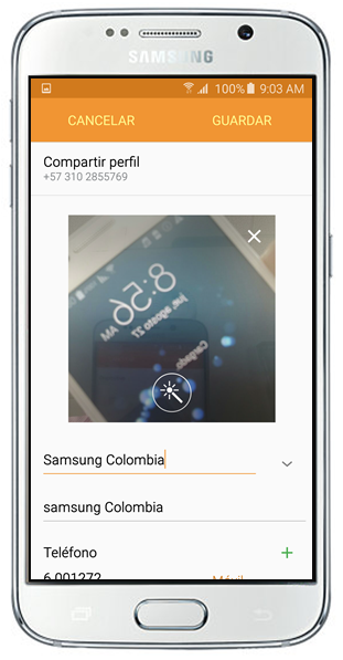 Galaxy S6/S6 Edge: ¿Cómo editar Mi perfil en la aplicación Contactos?