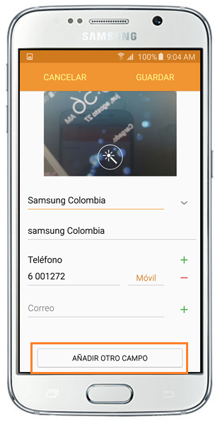 Galaxy S6/S6 Edge: ¿Cómo editar Mi perfil en la aplicación Contactos?