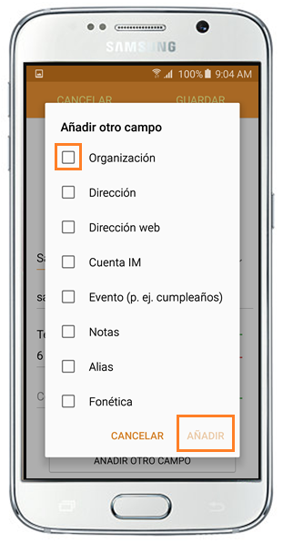 Galaxy S6/S6 Edge: ¿Cómo editar Mi perfil en la aplicación Contactos?